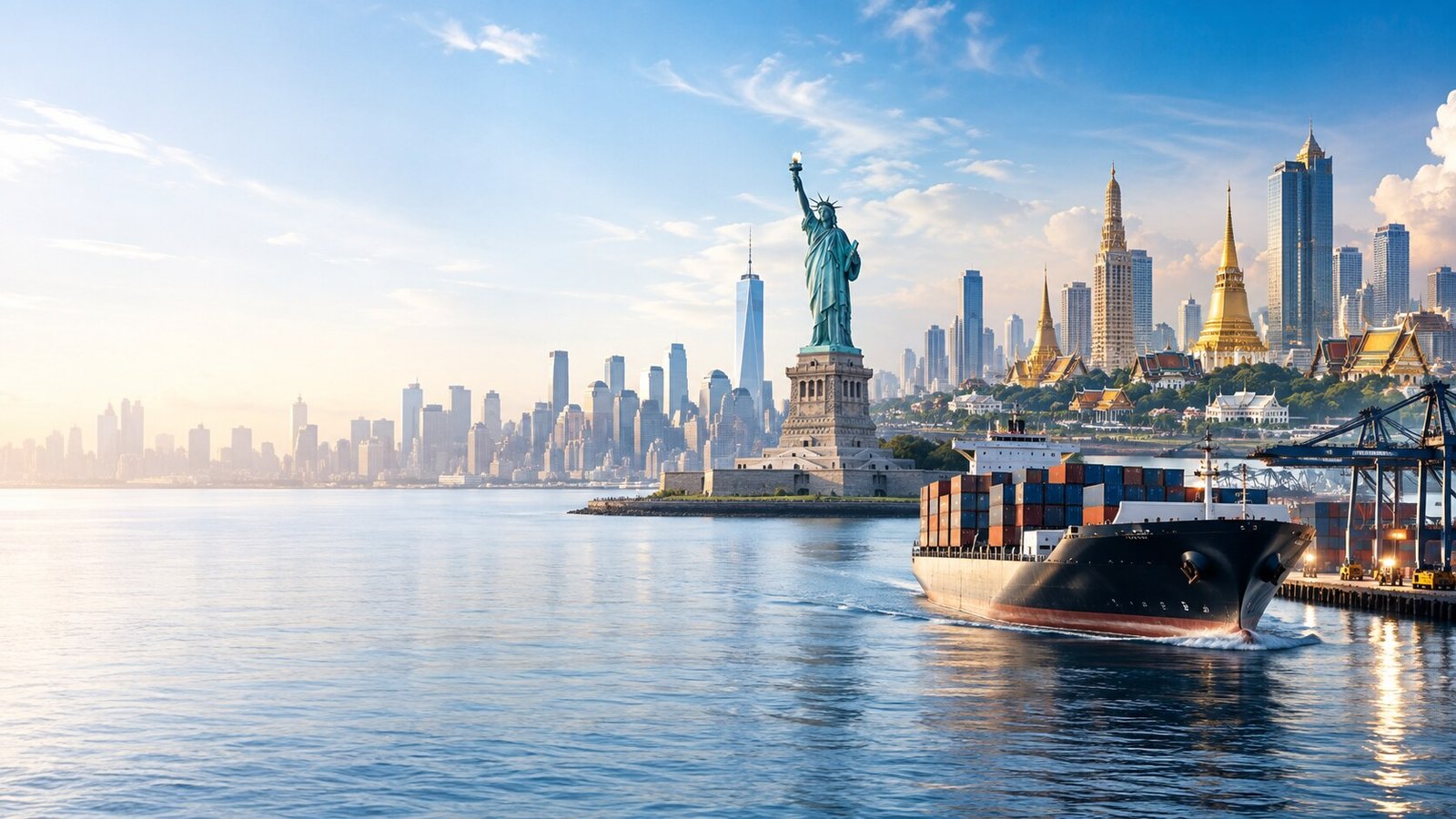 United States and Thailand cross-border business and shipping